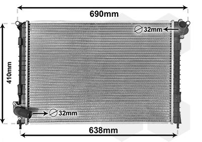 VAN WEZEL radiatorius, variklio aušinimas 06002314